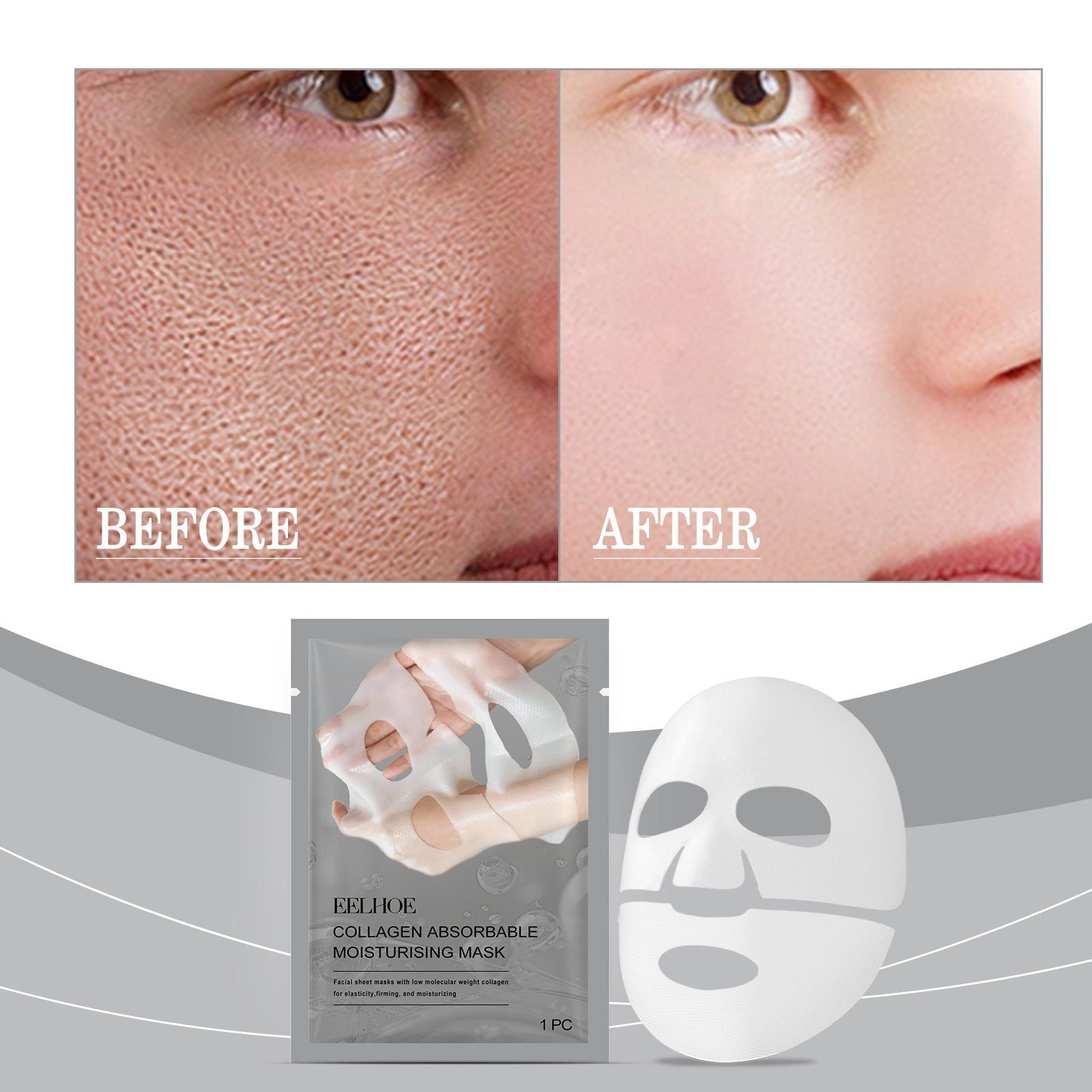 Collagen Moisturizing Mask, Hydrating Skin Care Patch, Reduce Fine Lines ,1pcs