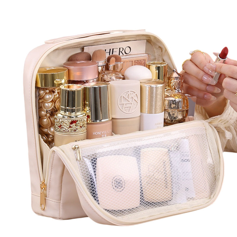 Standing Makeup Bag with Compartments