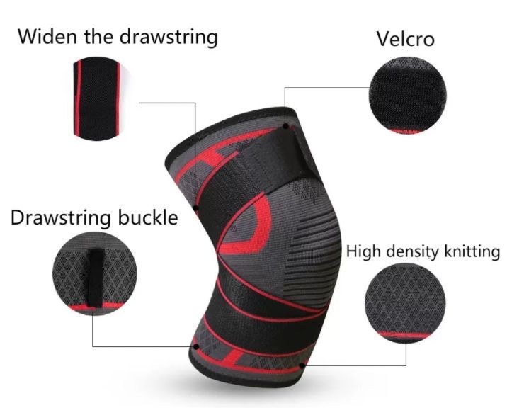 Sports Knee Pad Elastic Bandage Compression Breathable Knee Support Protector Brace