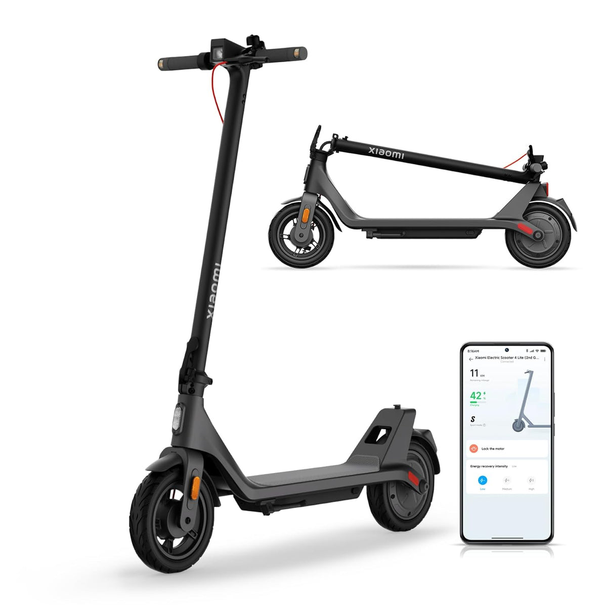 Xiaomi Electric Scooter 4 Lite 2nd Gen, 25km Range 25km/h Foldable Electric Scooter 300W Motor