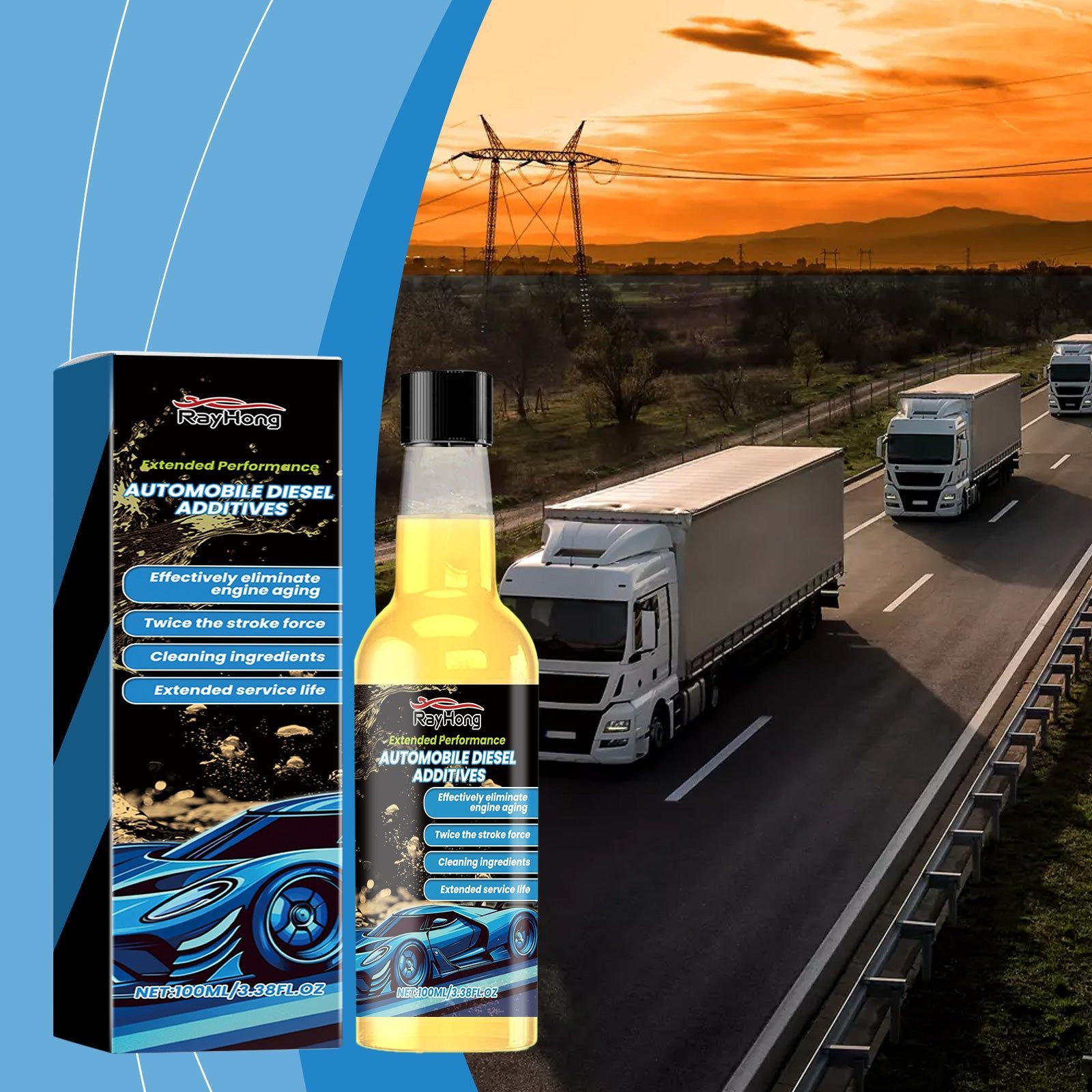 Boost Engine Power and Fuel Efficiency with Top Automotive Diesel Additive, Protects Engine, Reduces Wear ,100ml