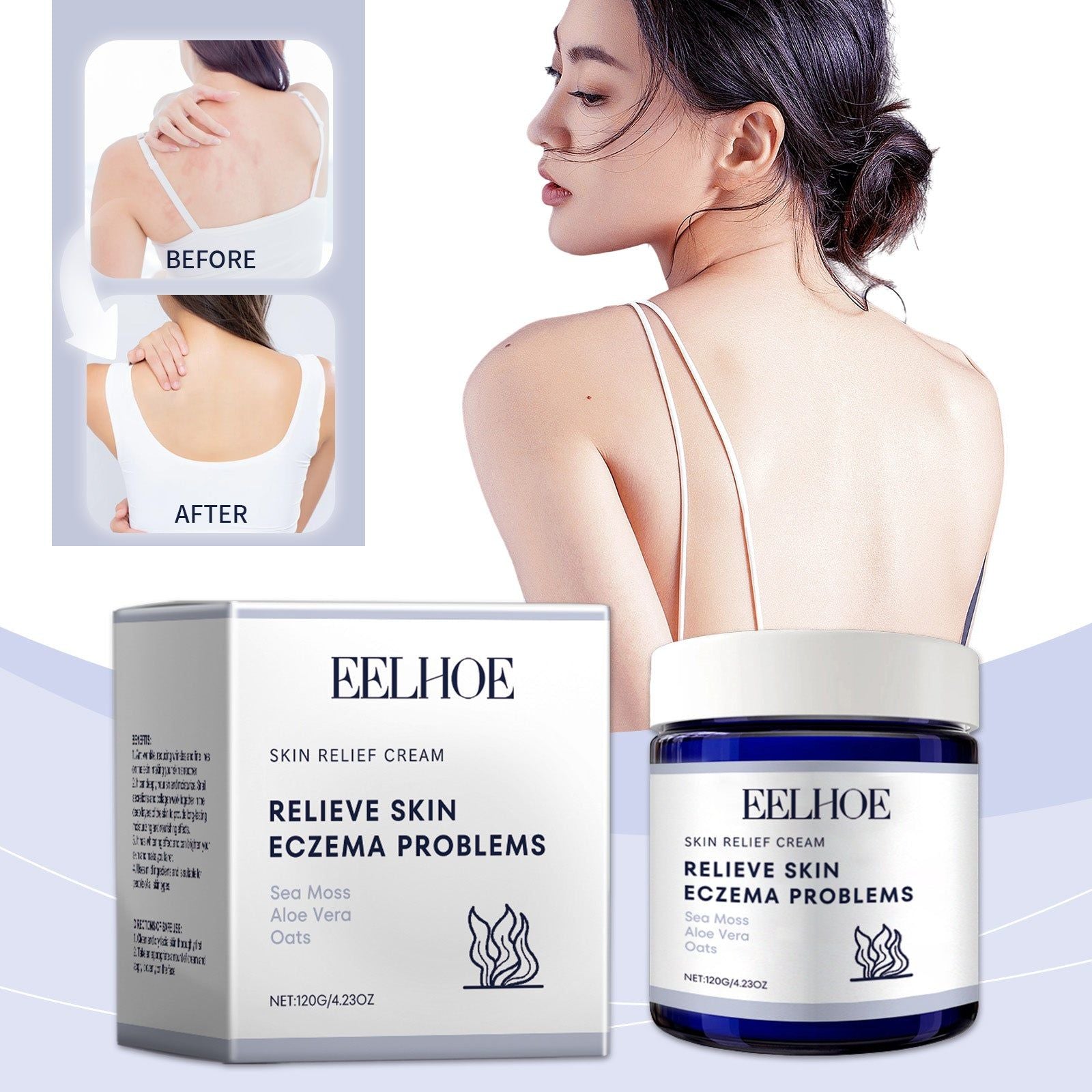 Gentle Body Care Cream for Dry Skin, Eczema Relief, Moisturizing, Sensitive Skin ,100ml