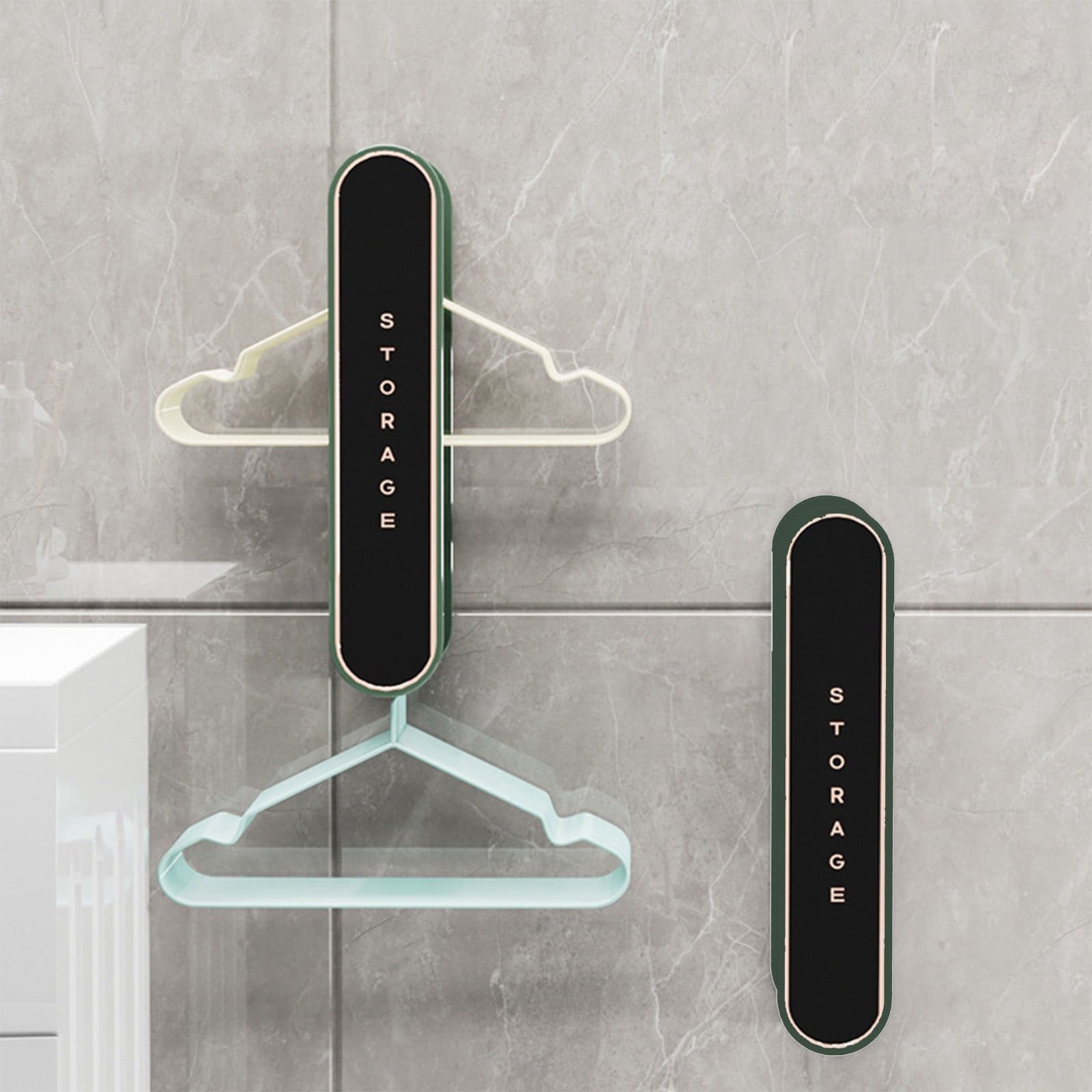 2 Pack Closet Organizers Clothes Hanger Storage Rack Retractable Balcony Organizer