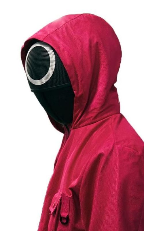 Squid Game Costume Face Mask Set Halloween Supervisor Cosplay Guard Jumpsuit