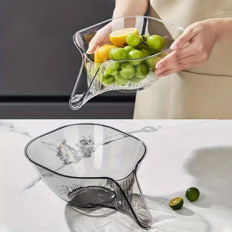 Kitchen Drain Basket Washing Colander Multipurpose Fruit Basket For Home