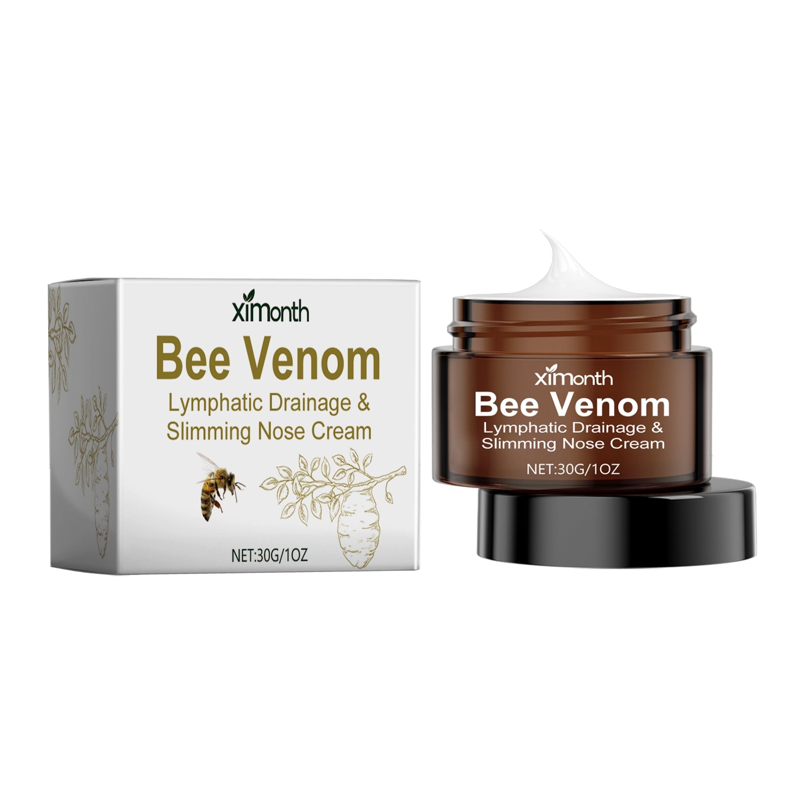 Bee Venom Body Care Cream, Slimming, Moisturizing, Skin Firming, Natural Detox ,30g