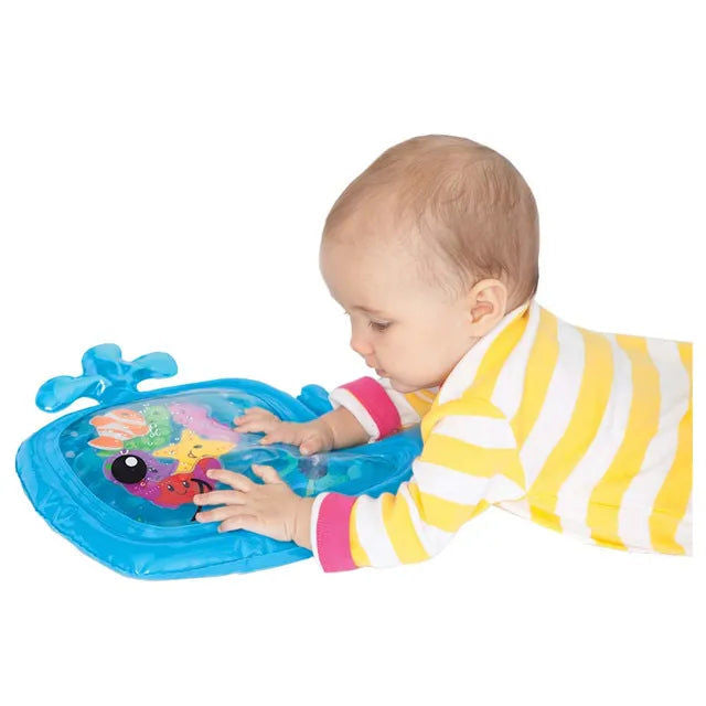 Infantino Sensory Whale Pat & Play Water Mat – Baby Tummy Time Toy
