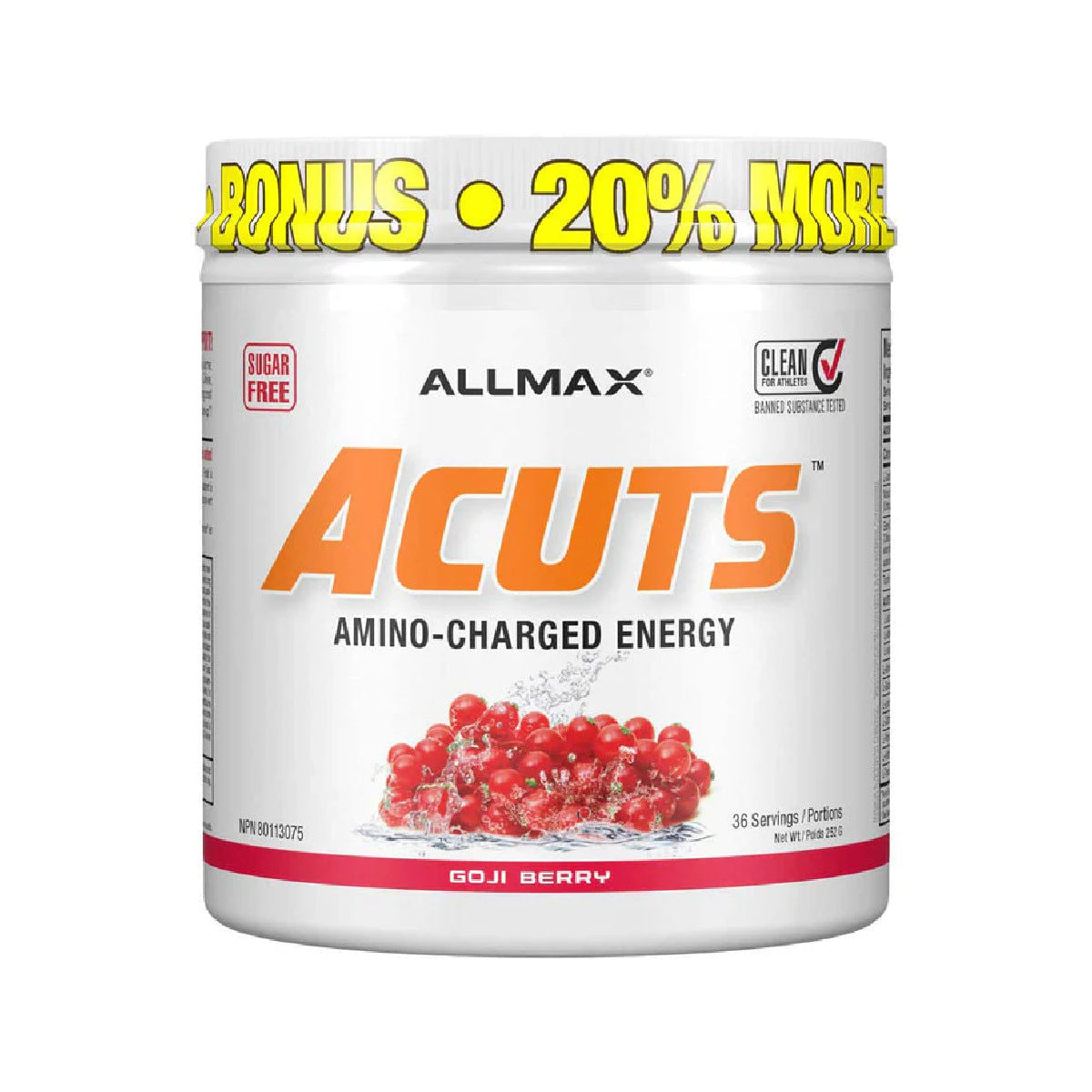 Allmax Amino cuts 252gm Goji Berry