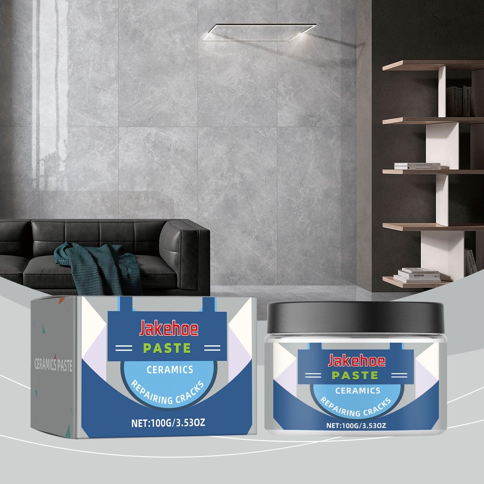 Premium Tile Repair Paste, Crack & Hole Fix, Durable, Easy to Use, Marble & Ceramic Repair ,100g