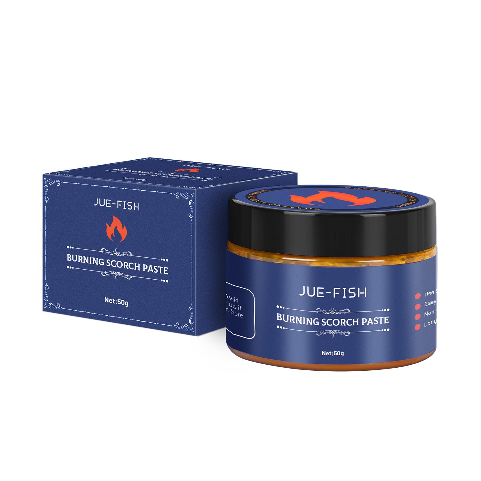 Create Stunning DIY Art with Jue-Fish Wood Burning Paste, Easy Pyrography for Leather, Canvas, Paper ,50g