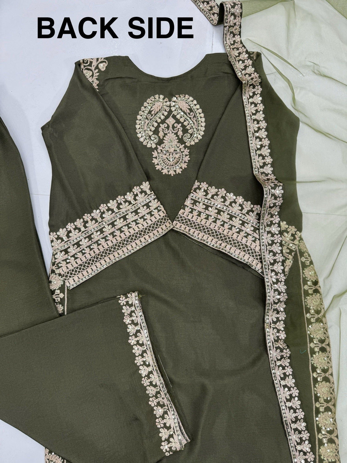 Fab Zone Women's Designer Wear Kurti Plazzo And Dupatta Set