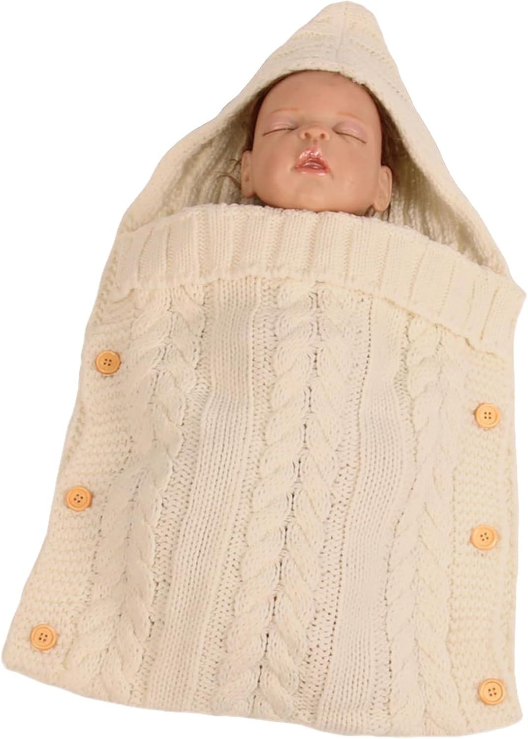 Symphony Wire Newborn Baby Wrap Swaddle Blanket Kids Wool Knit Swaddle Kids Sleeping Bag