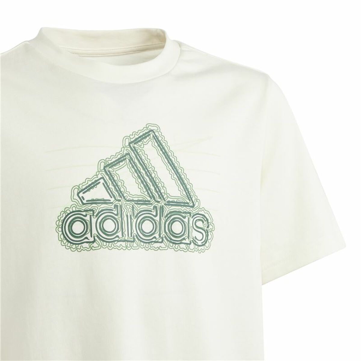 Short Sleeve T-Shirt Adidas Table Growth Beige