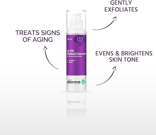 أفضل مجموعة منتجات لمكافحة الشيخوخة - THE DERMA CO 0.3% RETINOL SERUM 30 مل و Valeo Marine Collagen