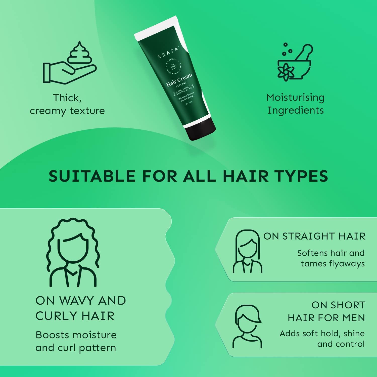 ARATA Hair Cream Styling 50 ml