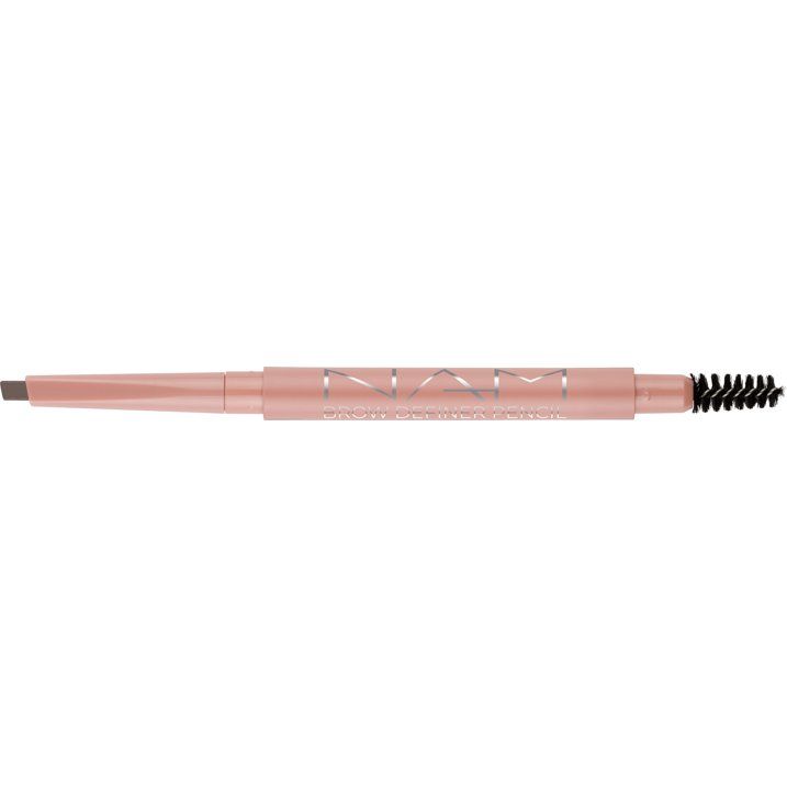 NAM Brow Definer Pencil 2-in-1 Triangle Tip Brow Pencil with Spoolie