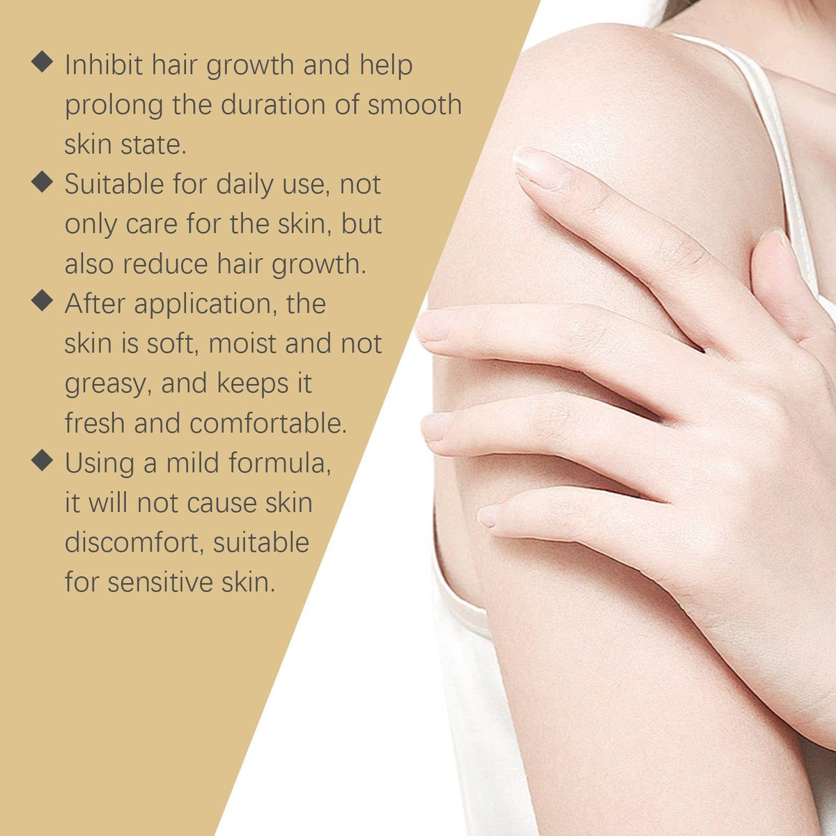 Body Care Oil, Moisturizing, Hair Growth Reduction, Soothing, Natural Plant Essence ,30ml