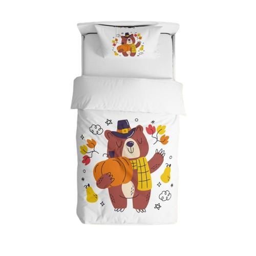 Bear Printed Duvet Cover Set For Baby