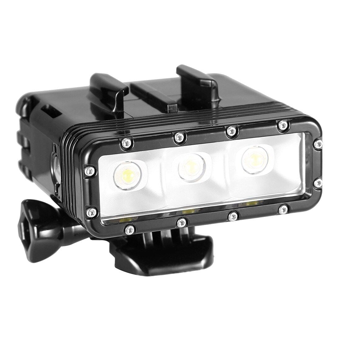 Waterproof Video Flashlight, Mounting Base, Screw for GoPro Hero5 Hero4 Session