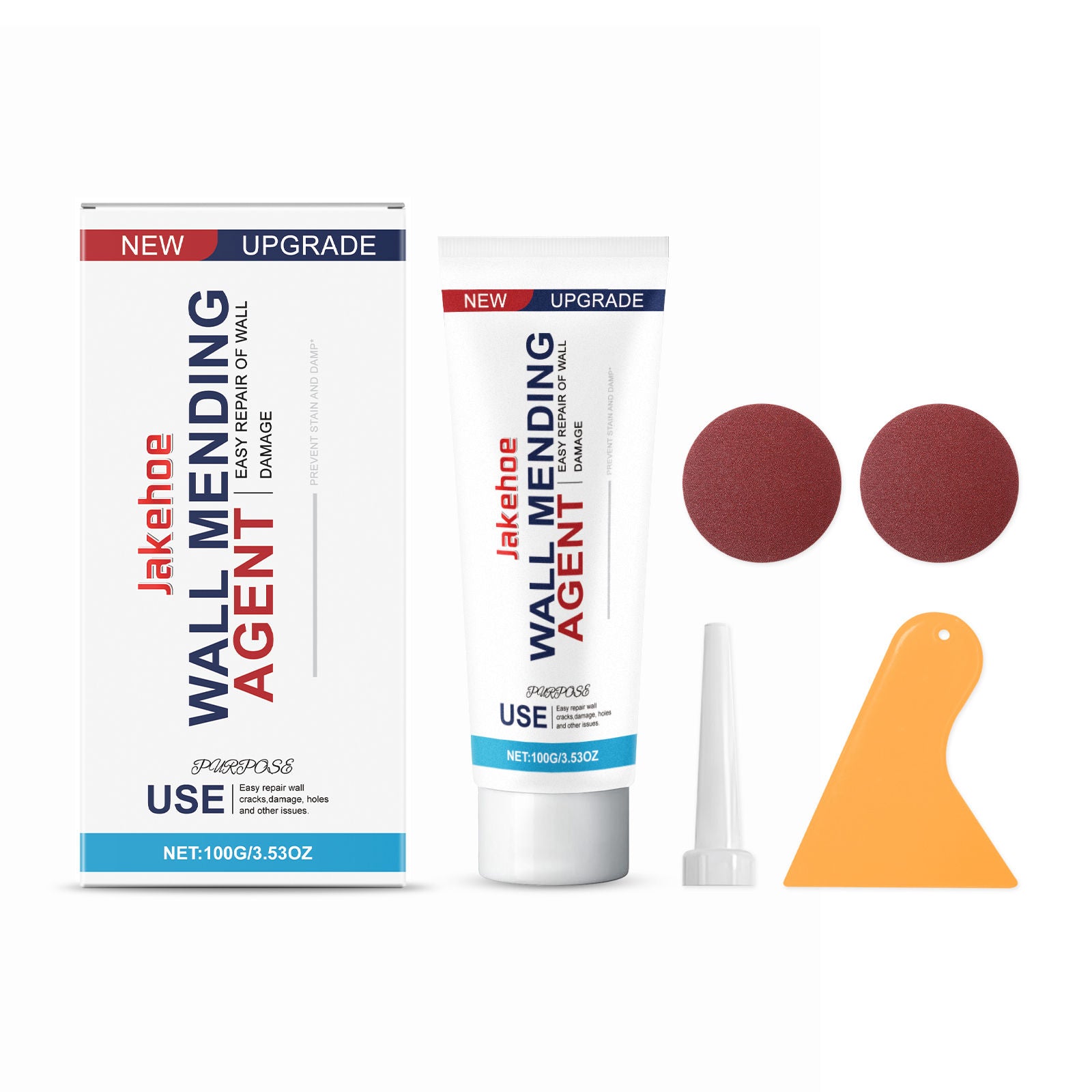 Transform Your Walls with Wall Repair Agent, Fast Fix for Stains, Cracks, and Peeling ,1set
