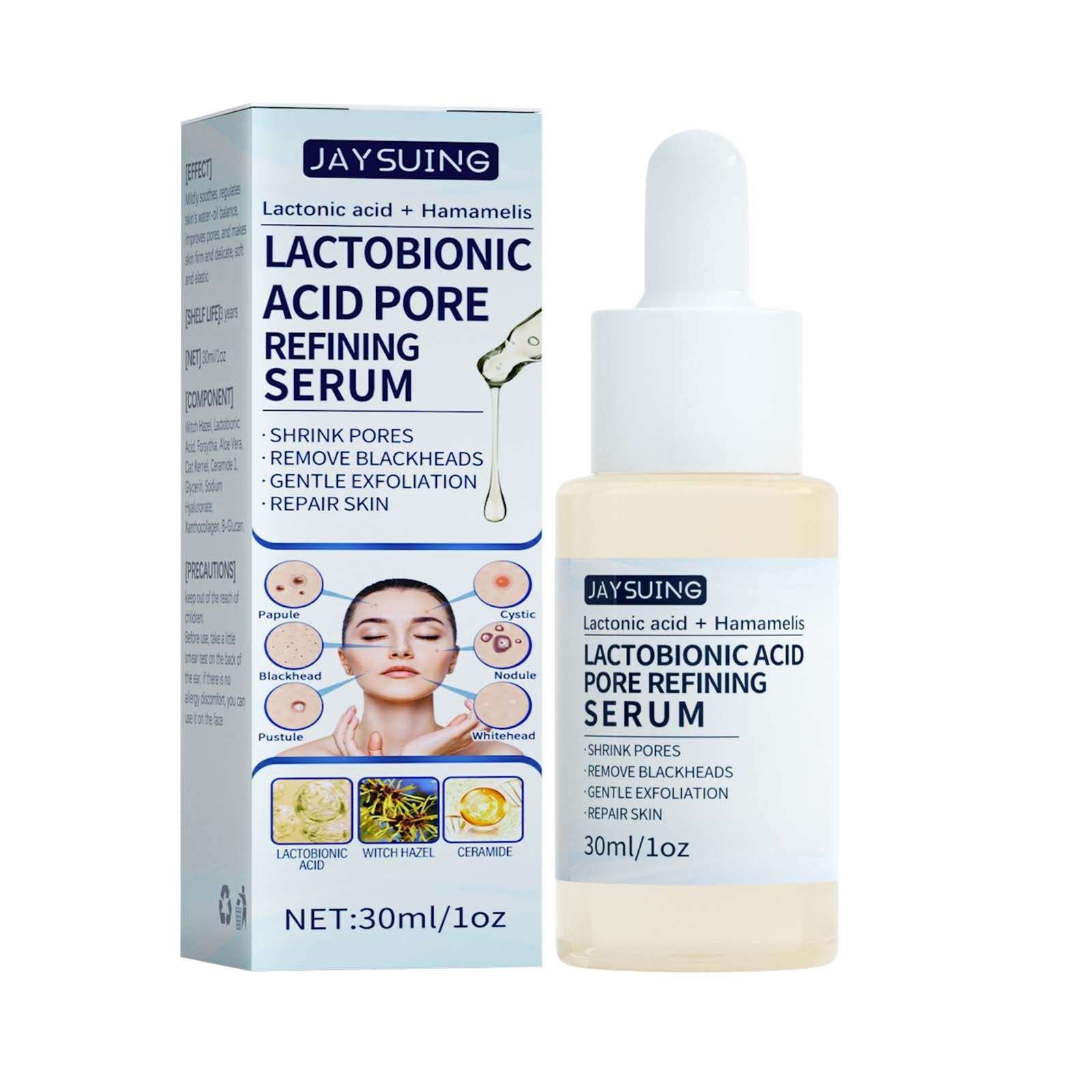 Deep Cleanse Gentle Exfoliation Lactose Solution for Blackheads Pore Shrinking ,30ml
