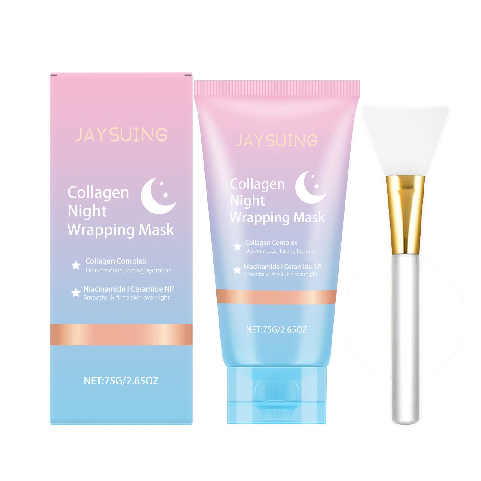 Collagen Night Peel-Off Mask, Facial Care, Hydrating, Oil Control, Nourishing, Anti-Aging ,1set