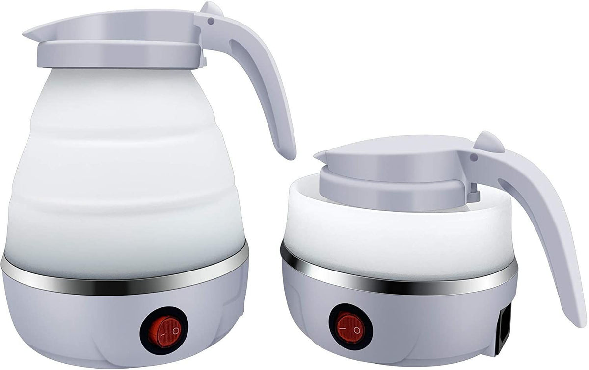 Folding Travel Kettle 600ml Electric Silicone Water Bottle Portable Heating Fast Kettle