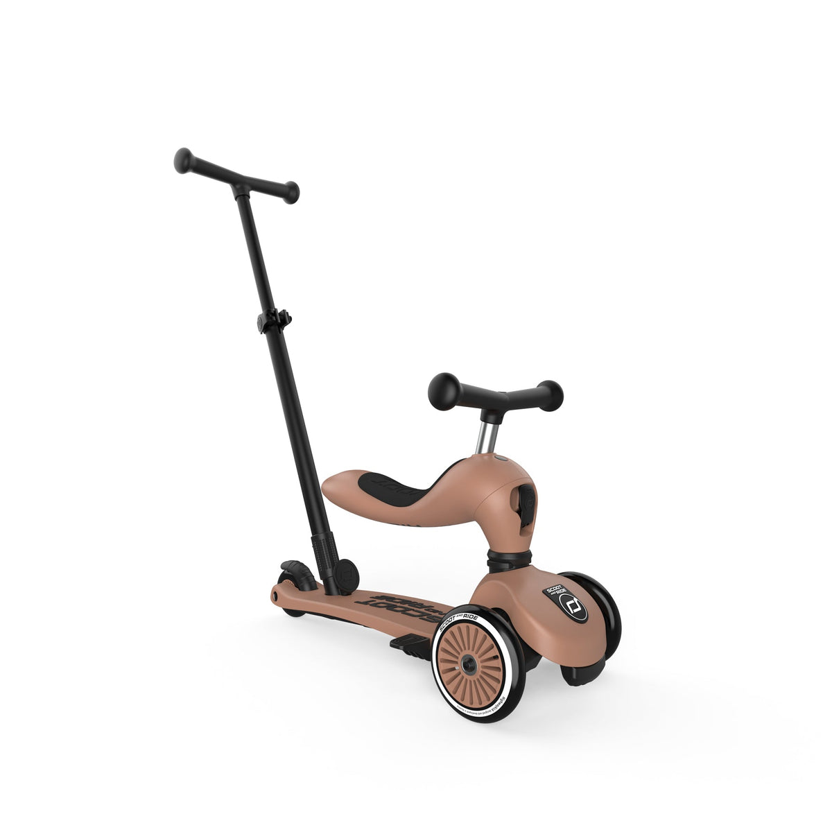 Scoot and Ride Highway Kick 1 - Mocha (2-in-1 Ride-On & Scooter)