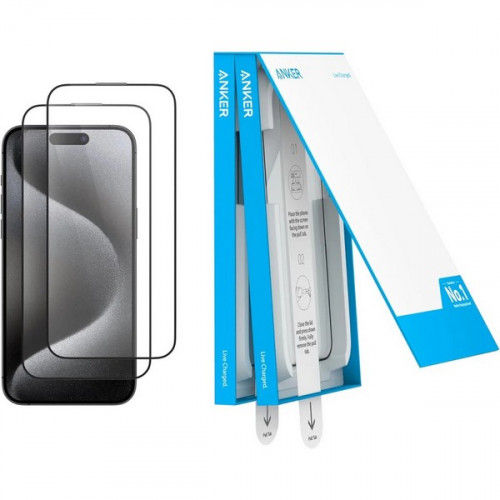 Anker Anti-Fingerprint Privacy Tempered Glass Film For iPhone 15 Pro