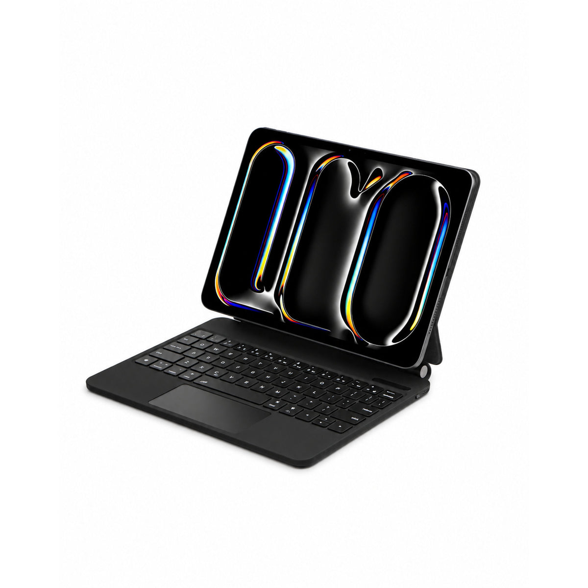 Touch Magic Keyboard Case for iPad 11-inch, A16, iPad 10th Generation, Arabic & English, Backlit, Black
