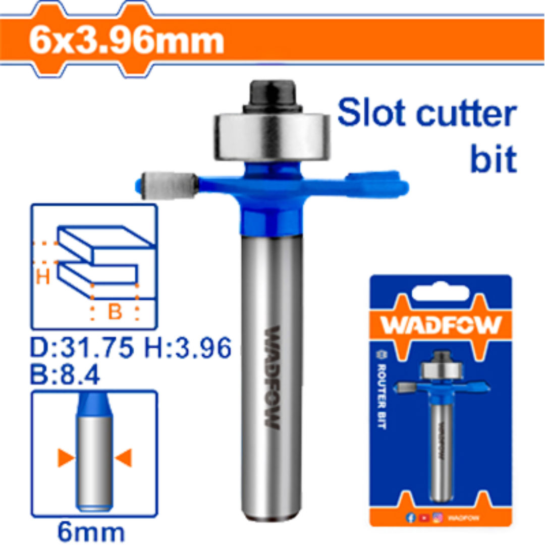 WADFOW Router Bit Slot Cutter, 6mm Shank