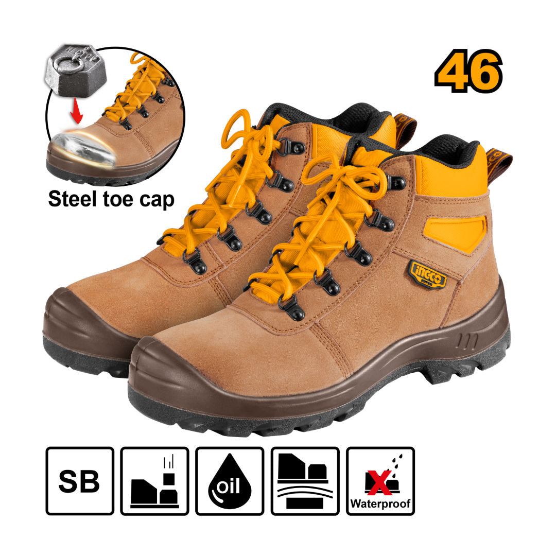 INGCO Safety Boots, SB Steel Toe Cap