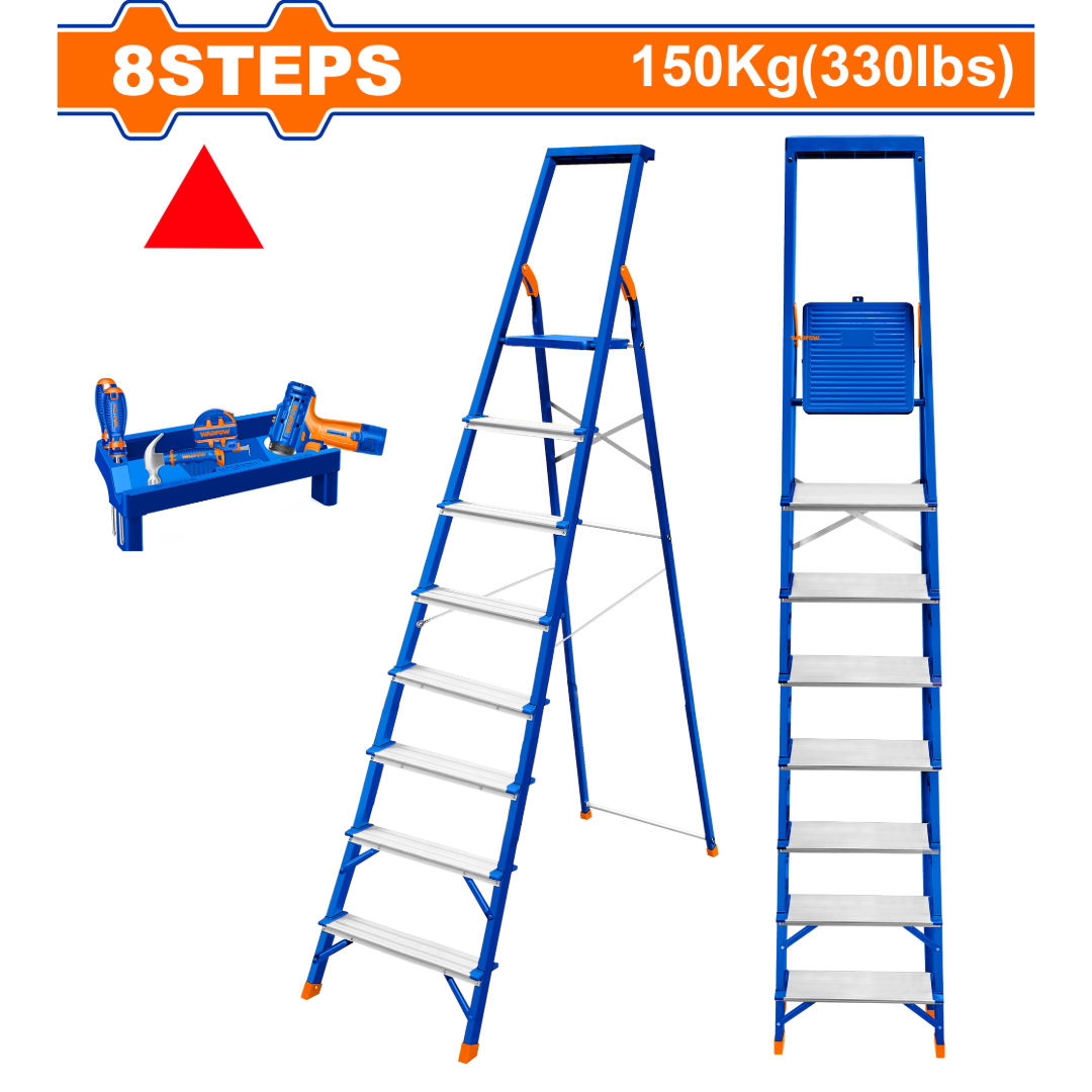WADFOW Steel & Aluminum Household Ladder