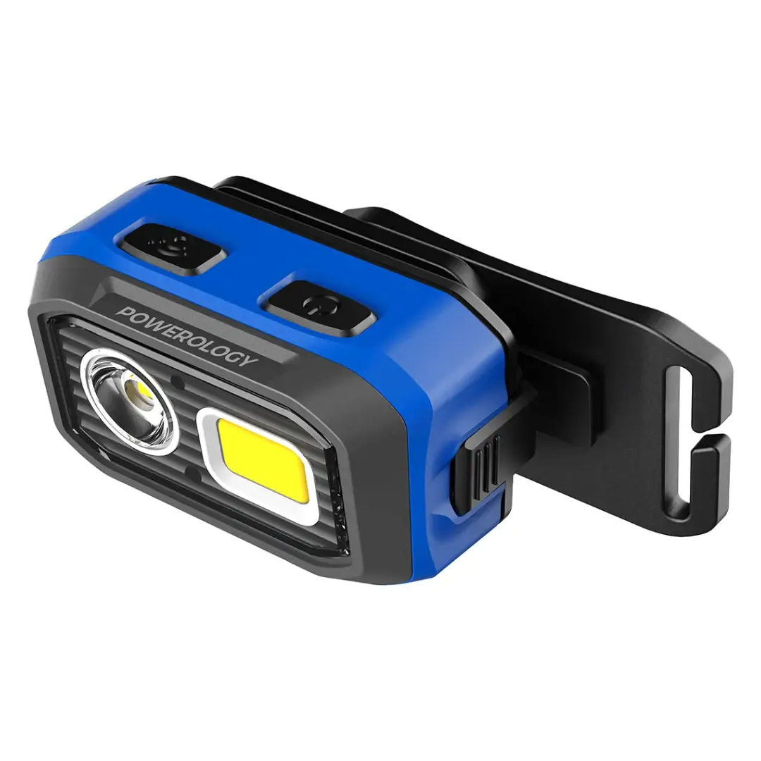 Powerology BrightVision Rechargeable LED Headlamp, Black