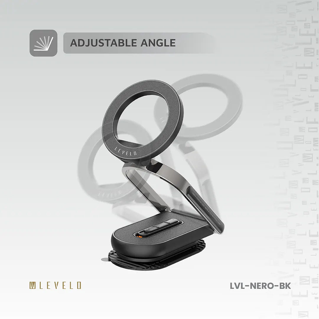 Levelo Nero MagSafe Car & Selfie Stick Portable Holder