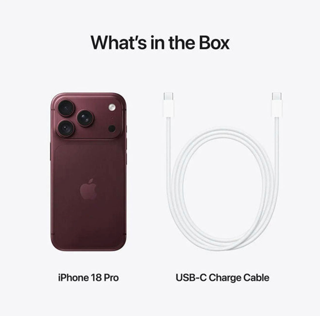 Apple iPhone 18 Pro Max 256GB International Version + Free Romoss AC30RB 30W Charger