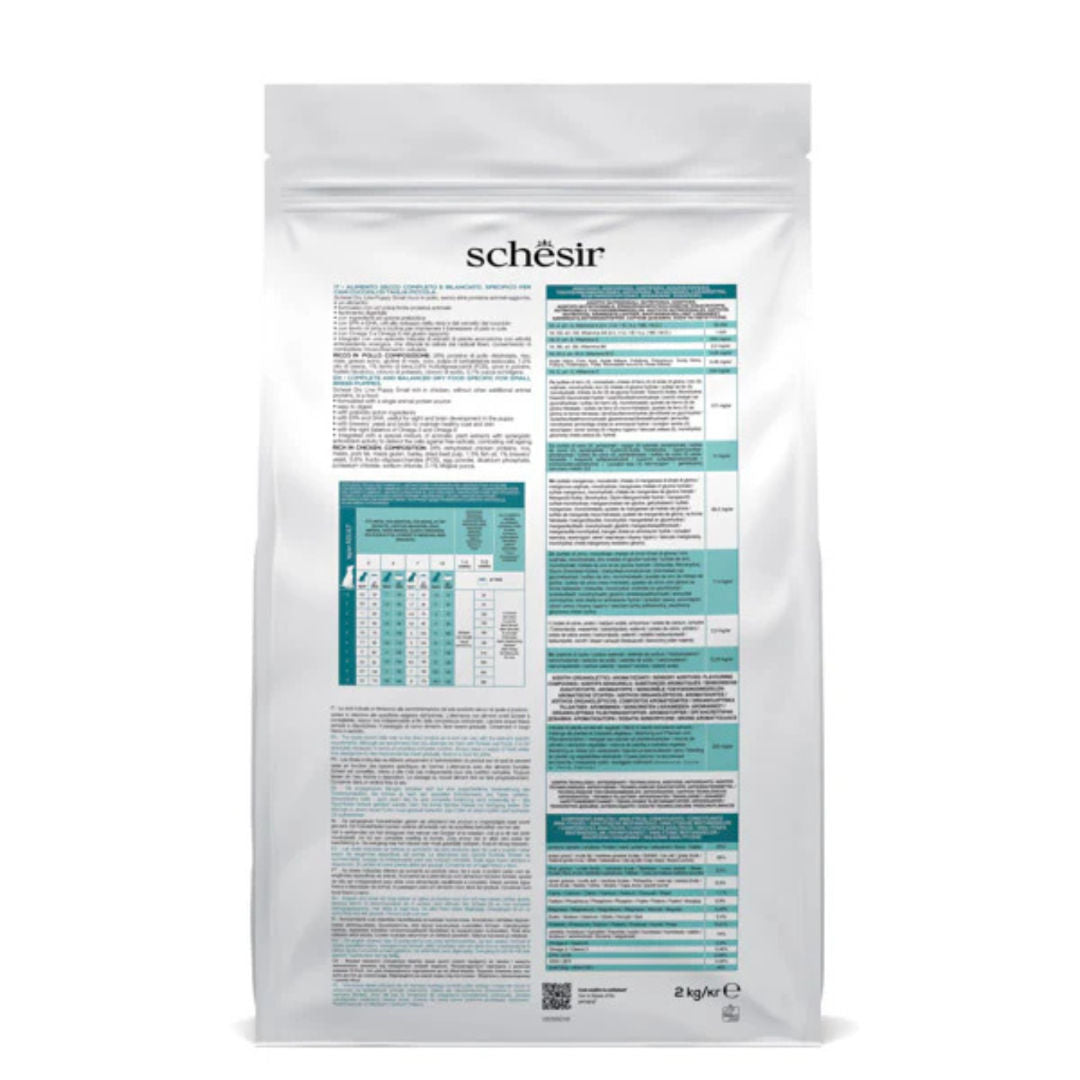 Schesir Small Puppy with Chicken Dry Dog Food, 2kg
