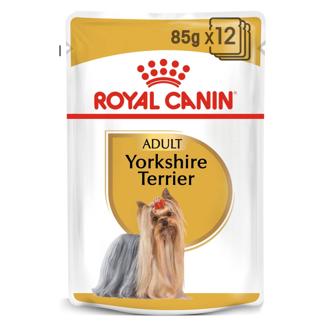 Royal Canin Breed Health Nutrition Yorkshire Adult Dog Wet Food Pouches, 12x85gm