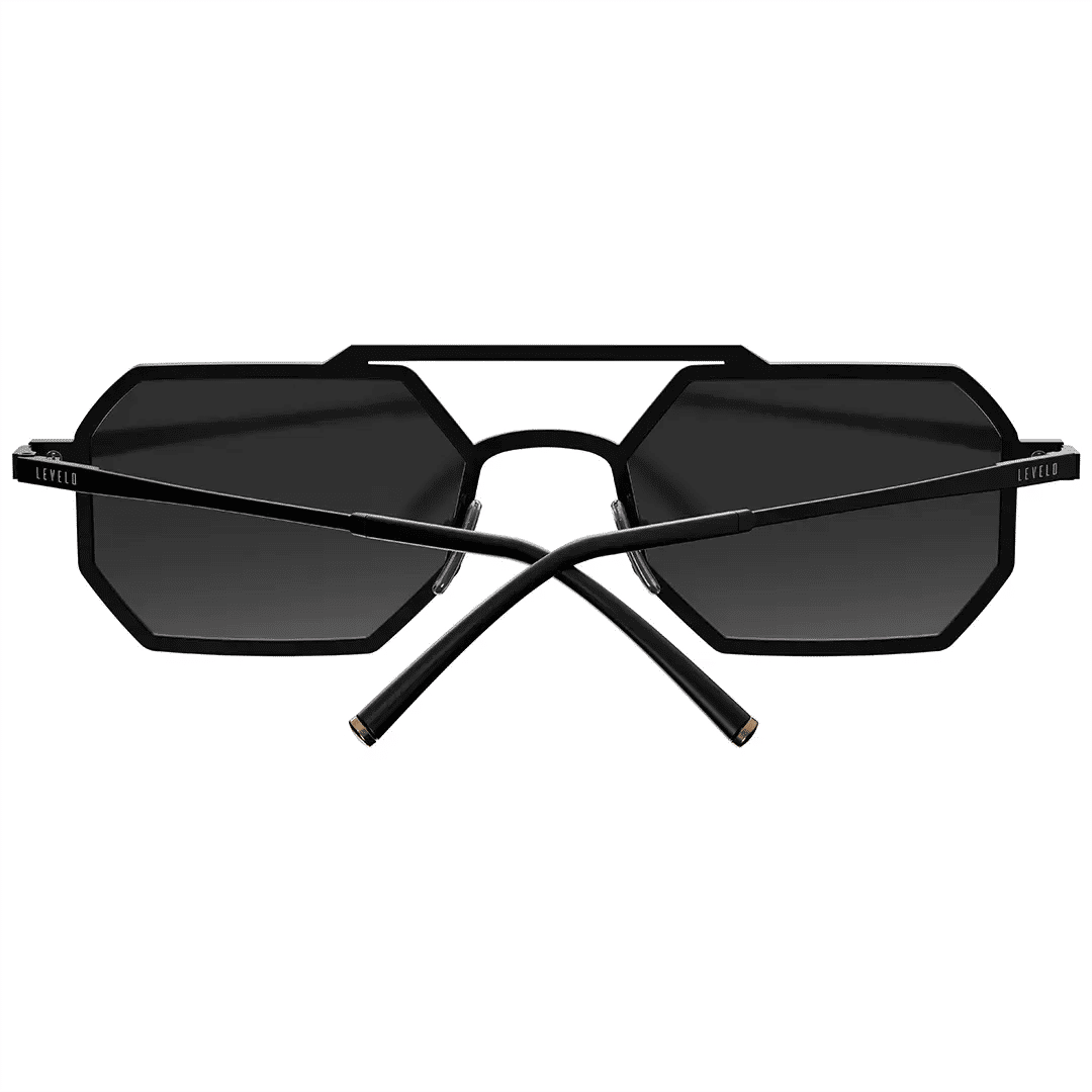 Levelo Floro UV Guard Sunglasses With Pouch, Black