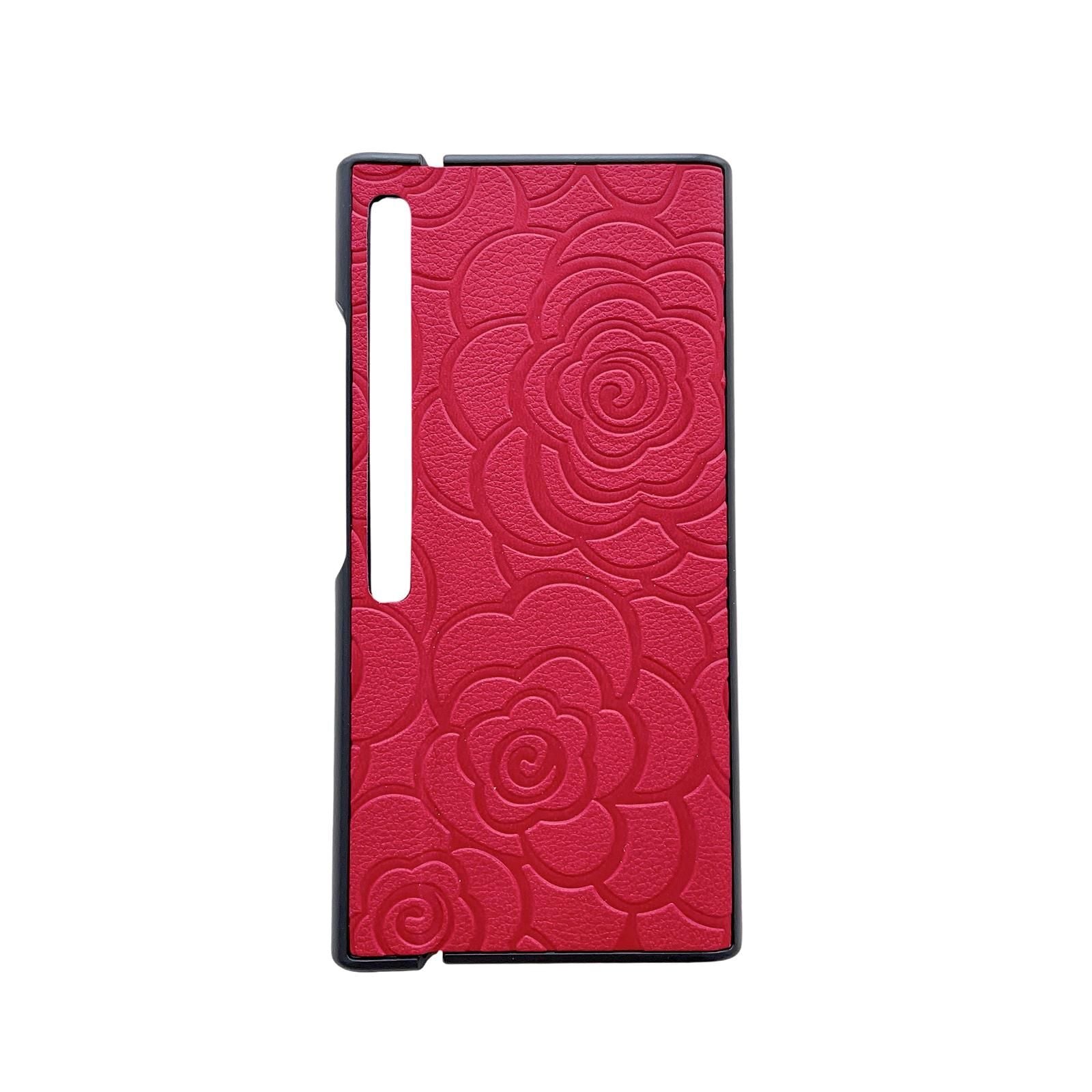 Camellia Pattern PU Case For Huawei Mate Xs 2