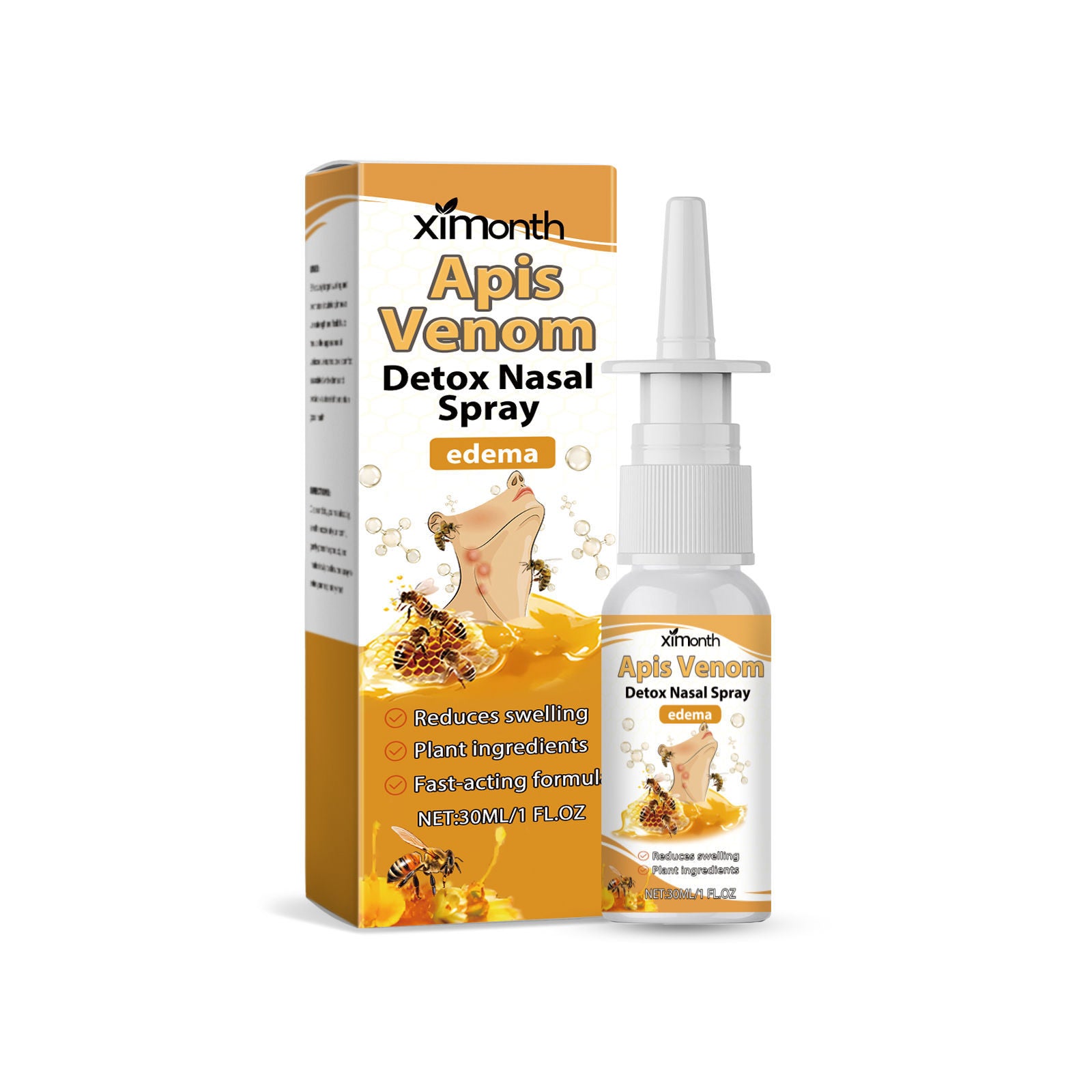 Bee Venom Nasal Spray, Natural Body Care, Relieve Discomfort, Boost Immunity ,30ml