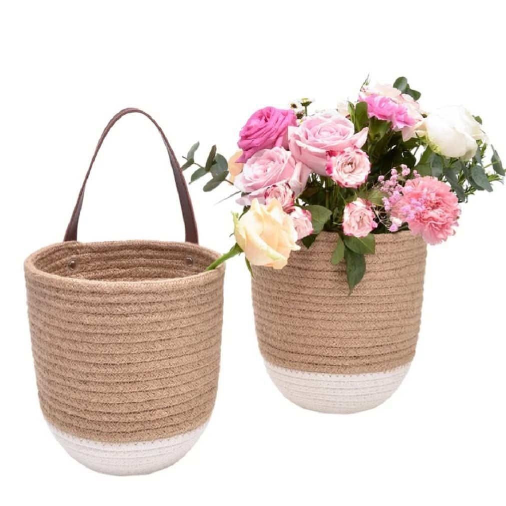 AIESY® Beautiful Ingeniously Handcrafted Rope Hanging Basket