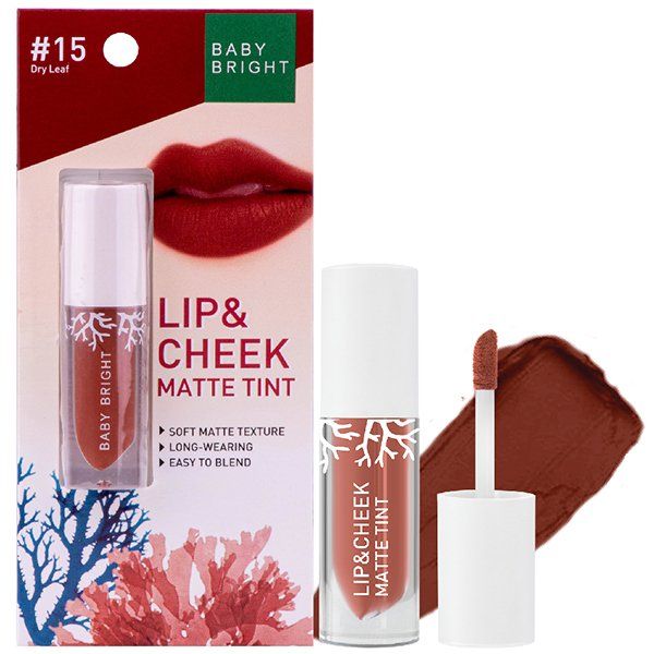 LIP & CHEEK MATTE TINT 2.4G BABY BRIGHT (M) #15 DRY LEAF