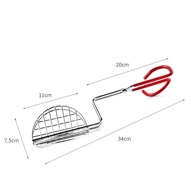 Norpro Taco Press Shell Maker Press Tortilla Fryer Tongs With Coated Handle Kitchen Utensils