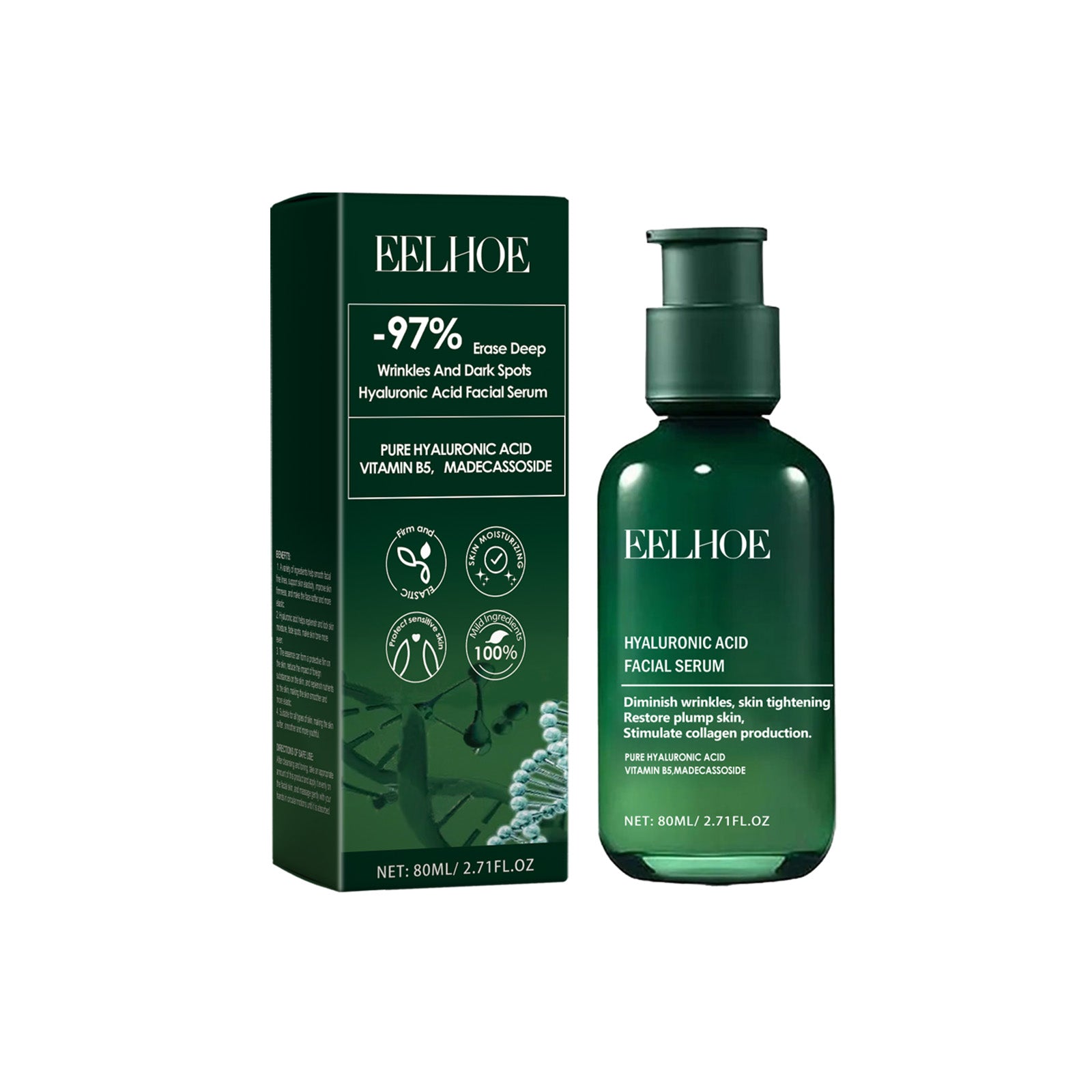 Hydrating Moisturizing Serum, Deep Nourishing, Glow Boost, Skin Plumping ,80ml