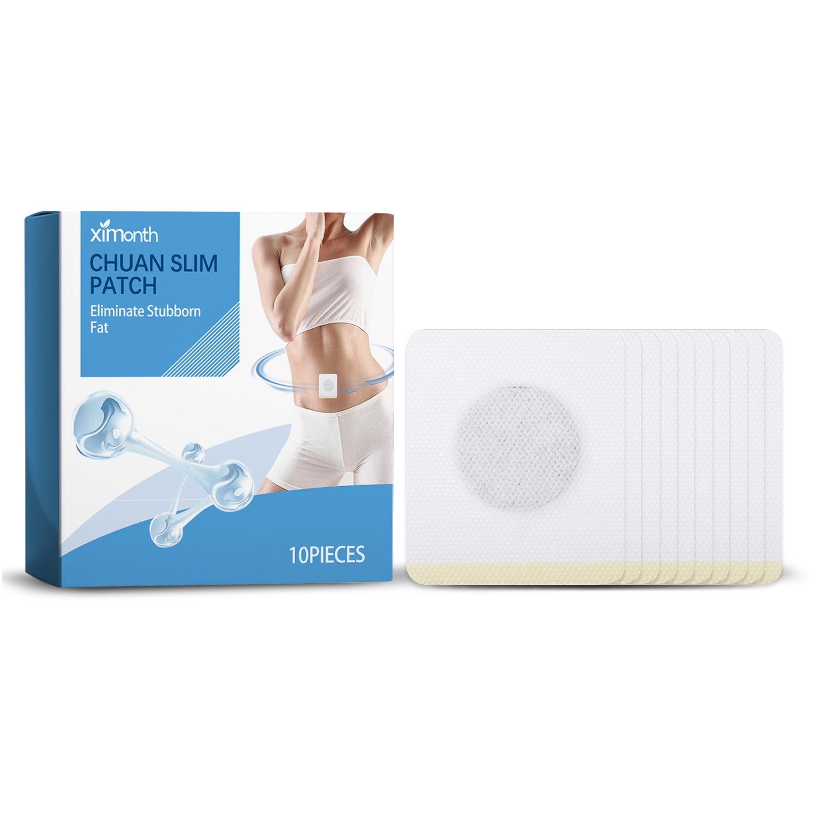 Chuan Slim Patch, Fast Slimming and Shaping, Body Light & Firming, Easy Fat Loss ,10pcs