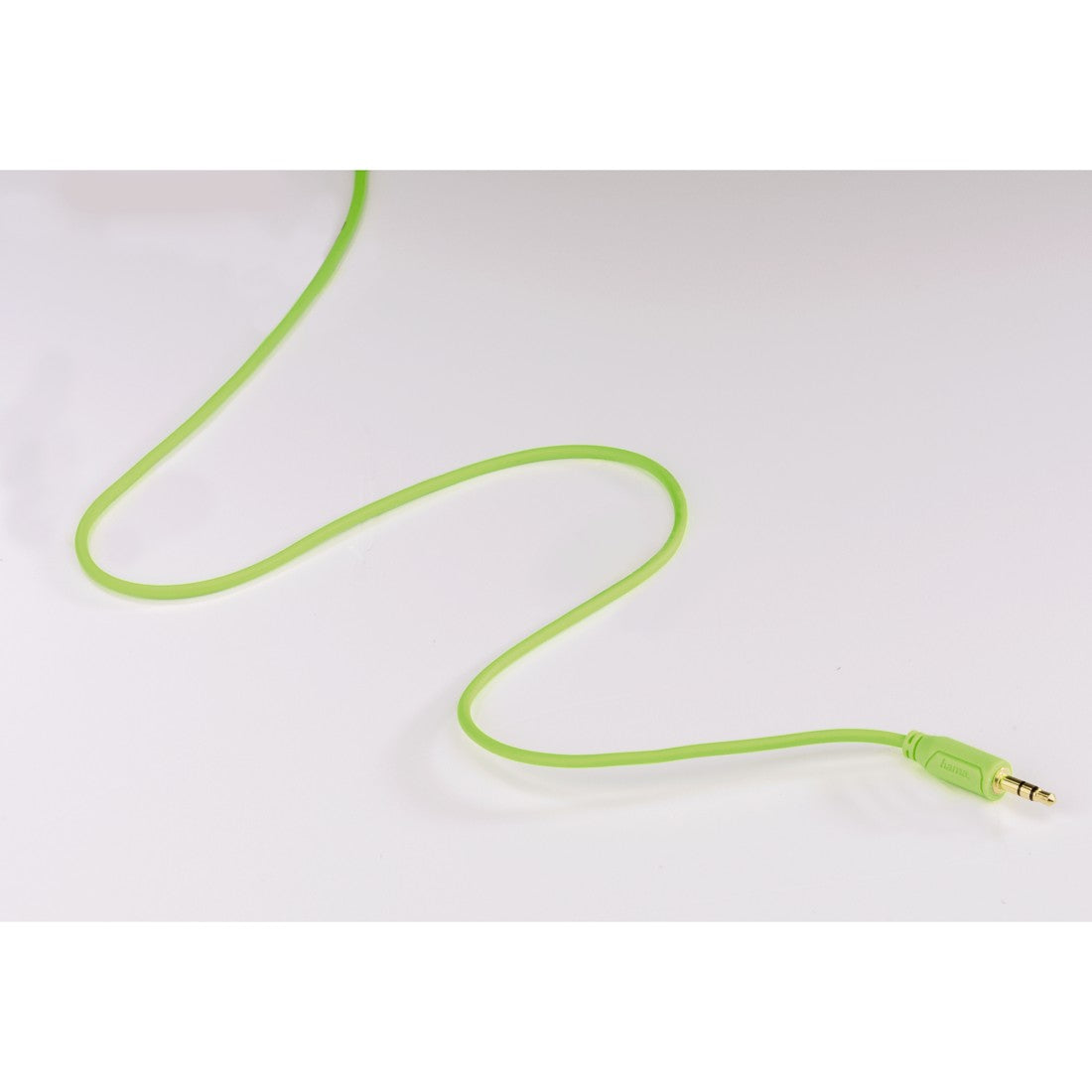 Hama 135782  "Flexi-Slim" 3.5 mm Audio Jack Cable, gold-plated, green, 0.75 m