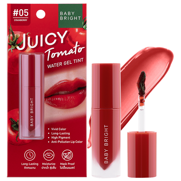 JUICY TOMATO WATER GEL TINT 2.5G BABY BRIGHT (M) #05 CRANBERRY