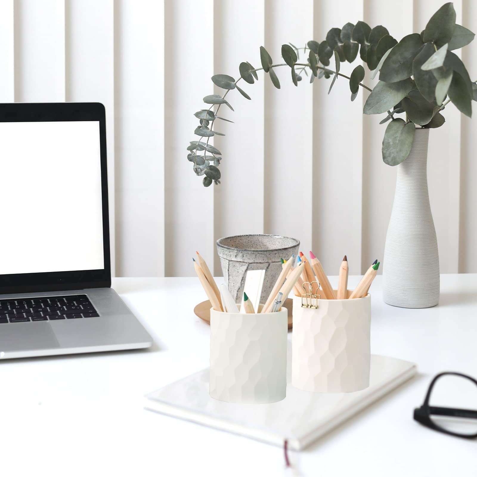 Pen Holder Silicon Pen Cup Pencil Organizer Makeup Brush Pen Holder Office Accessory