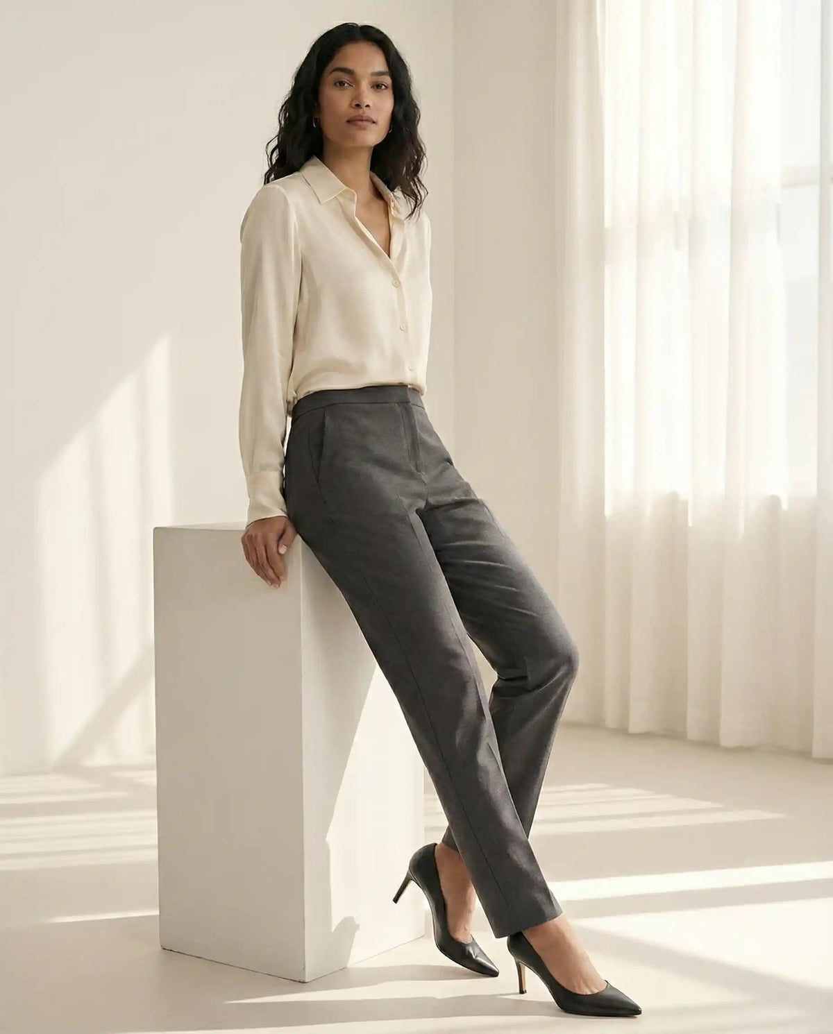 Ellen Tracy Grey Pants